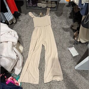 Love Tree Beige Jumpsuit